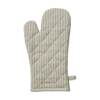 Ecology Tonka 100% Cotton Oven Glove/Mit Biege & Stone Sienna Stripe 32x17cm