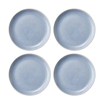 4PK Ecology Element Dinner Plate Sky Light Blue Stoneware 26.5cm