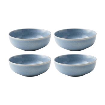 4PK Ecology Element Kitchenware Bowl Sky Light Blue Stoneware 18cm