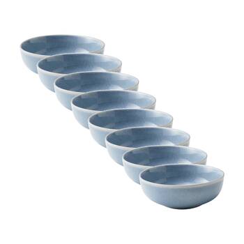 8PK Ecology Element Kitchenware Bowl Sky Light Blue Stoneware 18cm