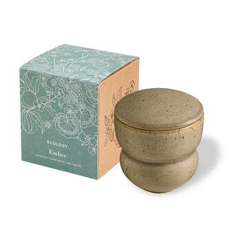 Ecology Alchemy Scented Candle Ember Cedarwood & Smokey Amber 250g