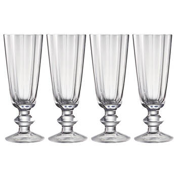 4pc Ecology Ellery Champagne Set Fluted Stemmed Glassware 290ml