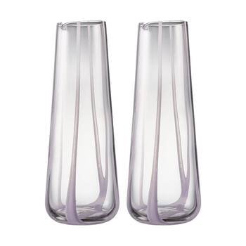 2PK Ecology Luella Glass Carafe Serving Drinkware Purple Wisteria 1.1L