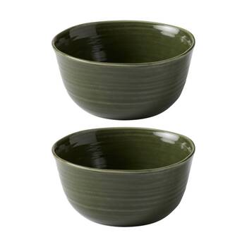 2PK Ecology Ottawa Stoneware Laksa Bowl 20cm Moss Deep Rustic Dinnerware