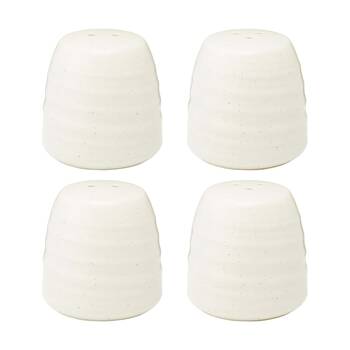 2x 2pc Ecology Ottawa Stoneware Salt & Pepper Shaker Set Calico 6x6.5cm