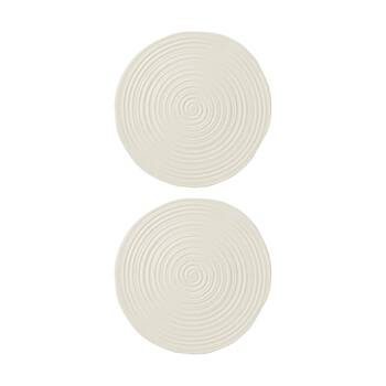 2PK Ecology Ottawa Stoneware Charger Round Kitchen Trivet Calico 32cm