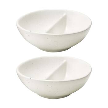 2PK Ecology Ottawa Stoneware Salt Dish Rustic Tableware Calico 9cm