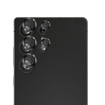 50pc EFM Camera Lens Protector Bulk Set for Samsung Galaxy S25 Ultra Carbon