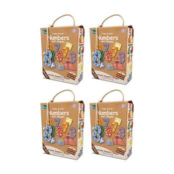 4x 50pc Koala Dream Kids 3y+ Fridge Friends Wooden Numbers & Shapes Magnets
