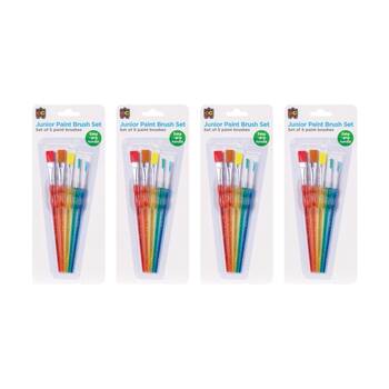 4x 5pc Educational Colours Junior Paint Brush Set Art/Craft Supplies