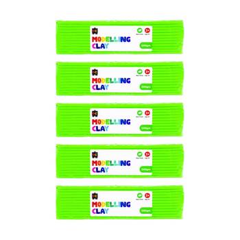 5PK Educational Colours Modelling Clay Green Kids Art/Craft 500gm 3y+