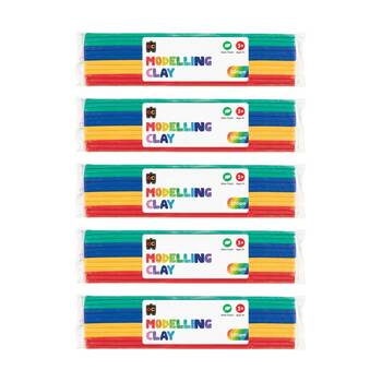5PK Educational Colours Modelling Clay Multicolour Kids Art/Craft 500gm 3y+