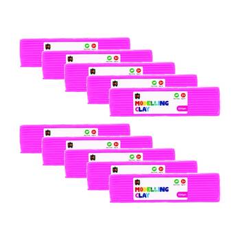 10PK Educational Colours Modelling Clay Pink Kids Art/Craft 500gm 3y+