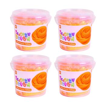 4PK Educational Colours Sensory Dough Fluoro Orange Kids Art/Craft 250gm