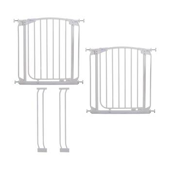 4pc Dreambaby Chelsea Pressure Mounted Baby Safety Gate & Extensions White