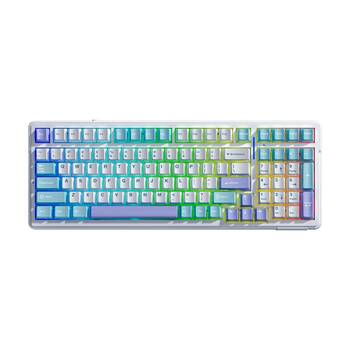 AULA F99 Wireless Tri-Mode Gasket Mechanical Keyboard Blue/White/Dark Purple
