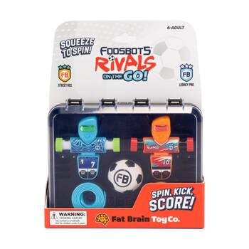Foosbots On The Go Rivals Edition Portable Table Soccer Game Kids 6+
