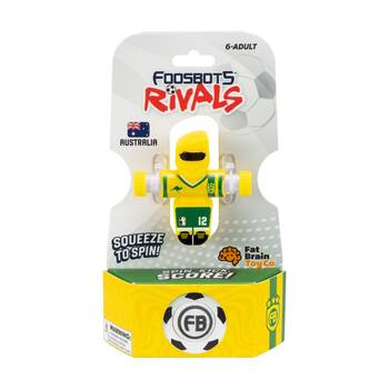 Foosbots Rivals Team Australia Soccer Toy Squeeze To Spin Kids 6+