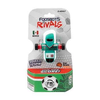 Foosbots Rivals Team Mexico Soccer Toy Squeeze To Spin Kids 6+