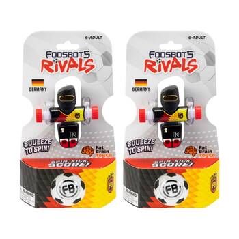 2PK Foosbots 6Y+ Rivals Team Germany Squeeze To Spin Kids Soccer Football Toy