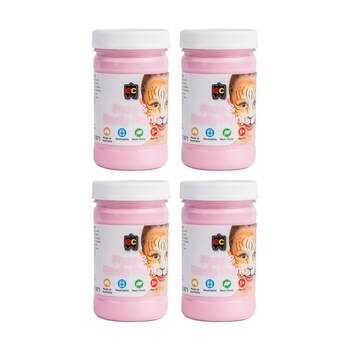 4PK Educational Colours Washable Face Paint Pink Kids Art/Craft 175ml 3y+