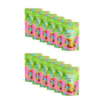 12PK Sweet Craze Freeze Dried Candy Sour Worms 120gm Fruit Flavour Gummies