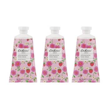 3PK Heathcote & Ivory Cath Kidston Strawberry Hand Cream Moisturizing 50ml