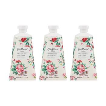 3PK Heathcote & Ivory Cath Kidston Traditional Rose Hand Cream 50ml