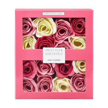 Heathcote & Ivory Sweet Pea & Honeysuckle Soap Flowers Relax Bath 96g