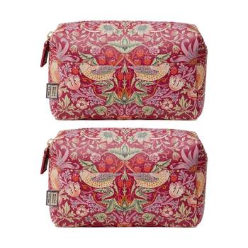 2PK Heathcote & Ivory William Morris Strawberry Thief Toiletry Bag Medium