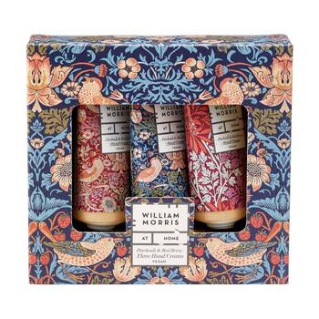 3pc Heathcote & Ivory William Morris Strawberry Thief Hand Cream Set