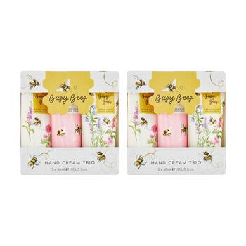 2x 3pc Heathcote & Ivory Busy Bees Hand Cream Trio Collection Set 30ml