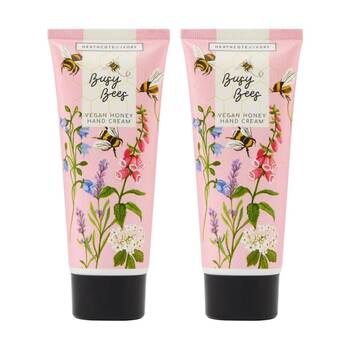 2PK Heathcote & Ivory Busy Bees Orange Blossom Honey Hand Cream 100ml