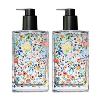2PK Heathcote and Ivory Mandarin Peony Glass Bottle Hand Wash 300ml