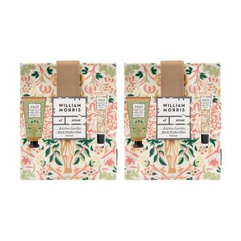 2x 2pc Heathcote & Ivory William Morris Kitchen Garden Back Pocket Cream Balms