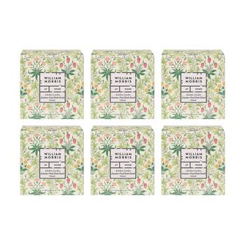 6PK Heathcote & Ivory William Morris Kitchen Garden Bath Fizzer 200g