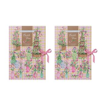 2x 5pc Heathcote & Ivory Sweet Pea Scented Drawer Liners English Lavender