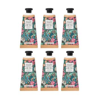 6PK Heathcote & Ivory William Morris Aloe Lime Hand Cream Multi 50ml