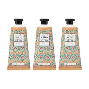 3PK Heathcote & Ivory William Morris Aloe Lime Hand Cream Eyebright 50ml