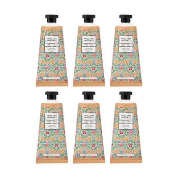 6PK Heathcote & Ivory William Morris Aloe Lime Hand Cream Eyebright 50ml