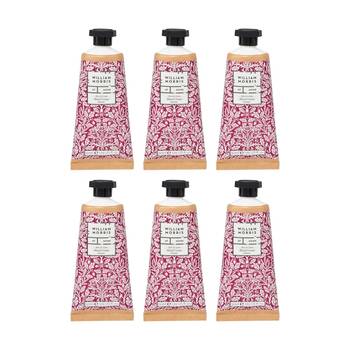6PK Heathcote & Ivory William Morris Aloe Lime Hand Cream Acorn 50ml
