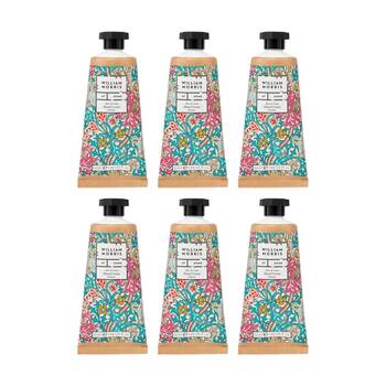 6PK Heathcote & Ivory William Morris Aloe Lime Cream Golden Lily Light 50ml