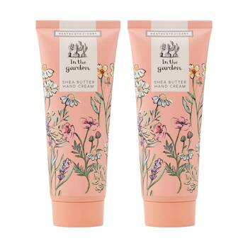 2PK Heathcote & Ivory In The Garden Hand Cream Tin Shea Butter 100ml