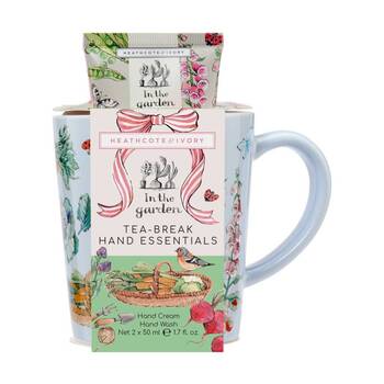 3pc Heathcote & Ivory In The Garden Tea Break Mug W/ Hand Care Set