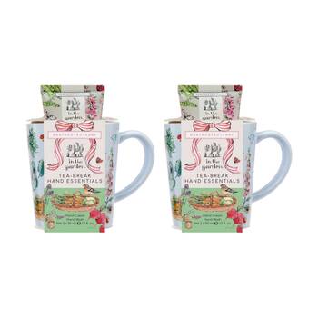 2x 3pc Heathcote & Ivory In The Garden Tea Break Mug W/ Hand Care Set