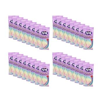 32PK Fini Rainbow Coloured Smooth Pencil Sweet Confectionary Candy 100g