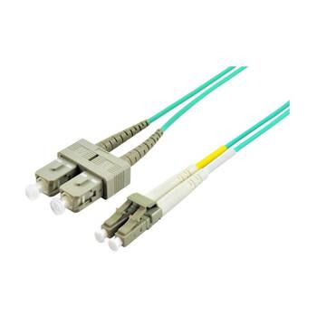 Comsol LC-SC Multi-Mode Duplex Fibre Patch Cable LSZH 50/125 OM4 3M