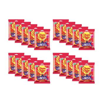 20PK Chupa Chups Fruits The Best Of Lollipops Multi Flavour Lollies Pack 93g