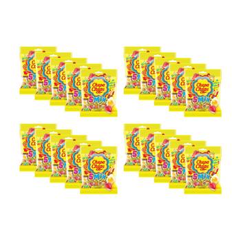 20PK Chupa Chups Jelly 5 Mix Top Gummy Lollies Sweets Pack Multi Flavour 90g