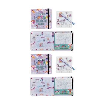 2PK Floss & Rock Magic Water Colouring Unicorn Reusable Colour-In Set 3y+